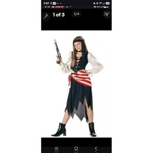 Women's pirate costume  xl